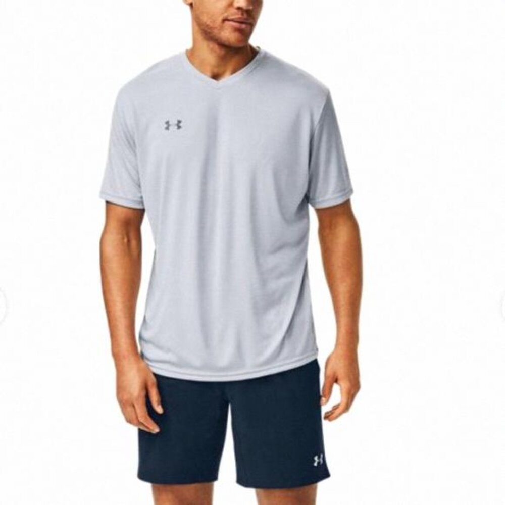 🌿Sale🌿 Under Armour Men Size S L V-Neck Tech 2.0 Short 011 1327969 Grey Sleeve